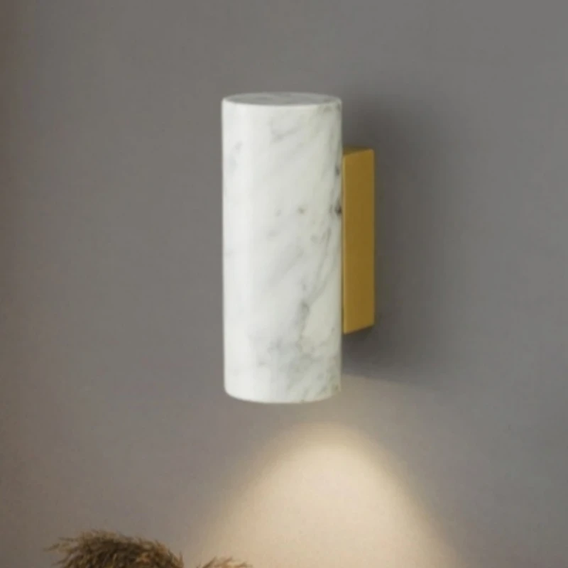 Lampada da parete in marmo spagnolo di lusso, applique da parete nella camera da letto, soggiorno, decorazioni natalizie di Capodanno per la decorazione domestica