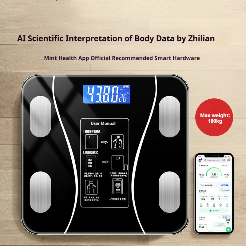 스마트 디지털 욕실 체중계 강화유리 LED 디스플레이  - Home Bathroom Scales 리뷰 및 가격
