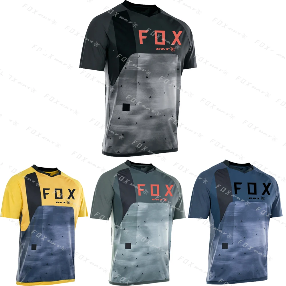 

Short sleeves Cycling Downhill Jersey BAT FOX Motocross Motorcycles Quick Drying Team Event Wear MTB T-Shirts