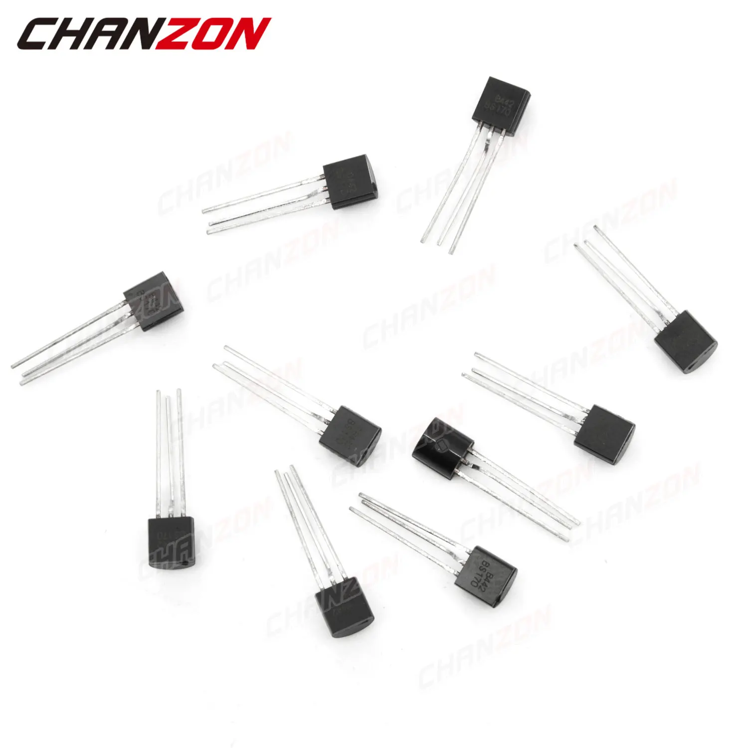 10pcs BS170 TO-92 N-Channel Mosfet Bipolar Junction Transistor BJT SIC Mos Fets Triode Tube 500mA DIY Integrated Circuits