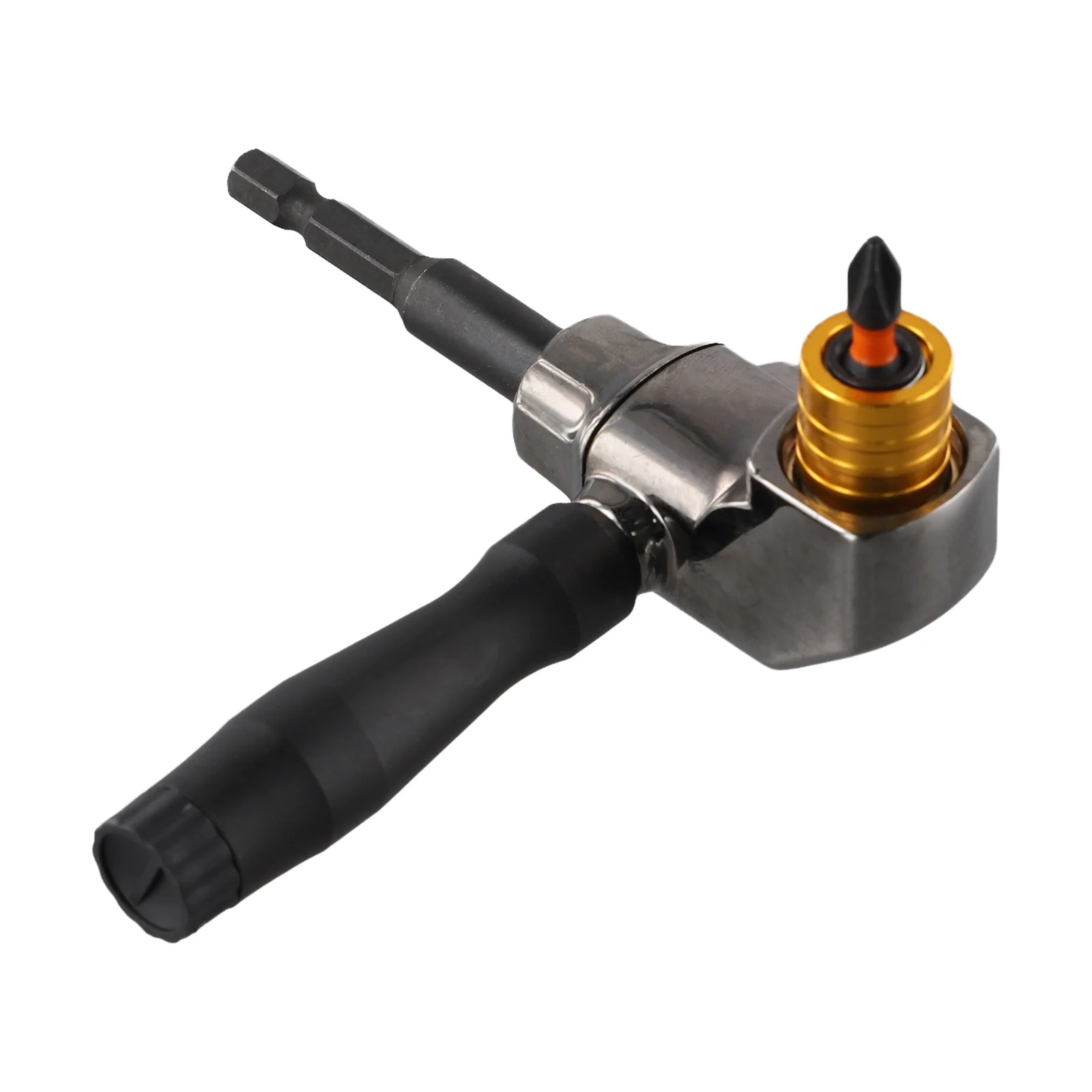 

For DIY Projects Right Angle Screwdriver Electric Drill Adapter High Strength And Hardness Left And Right Handle Switch