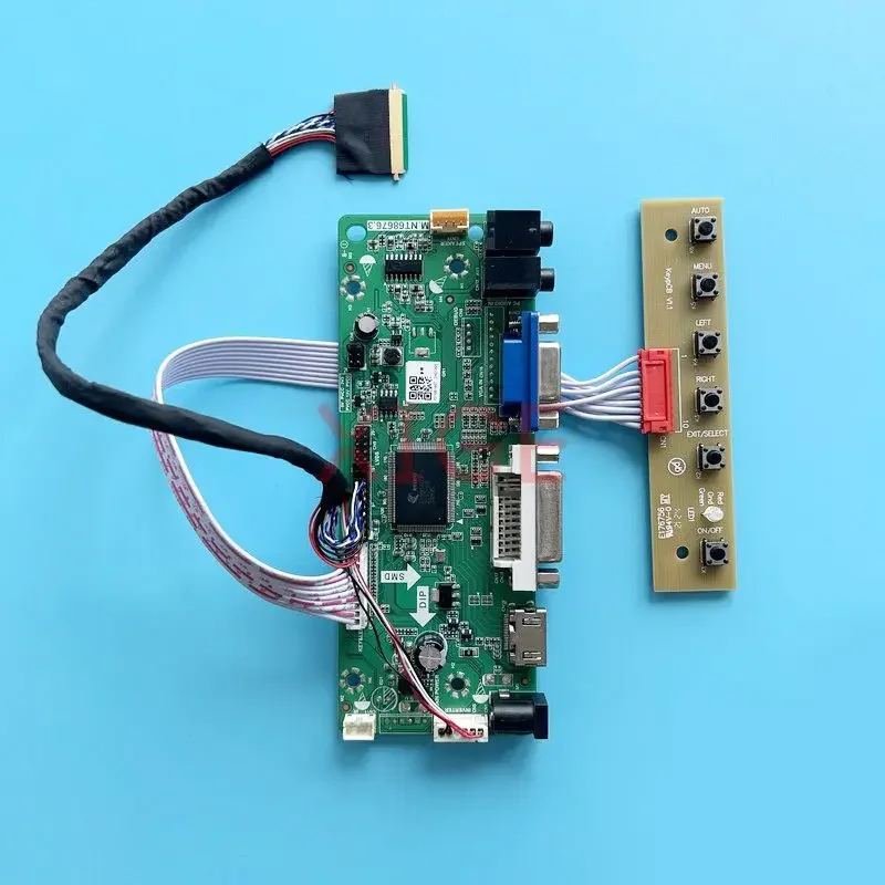 

Плата драйвера контроллера для LTN101AT03 B101XTN01 LVDS 40-контактный 10,1-дюймовый дисплей для ноутбука HDMI-совместимый комплект «сделай сам» VGA DVI Audio 1366*768