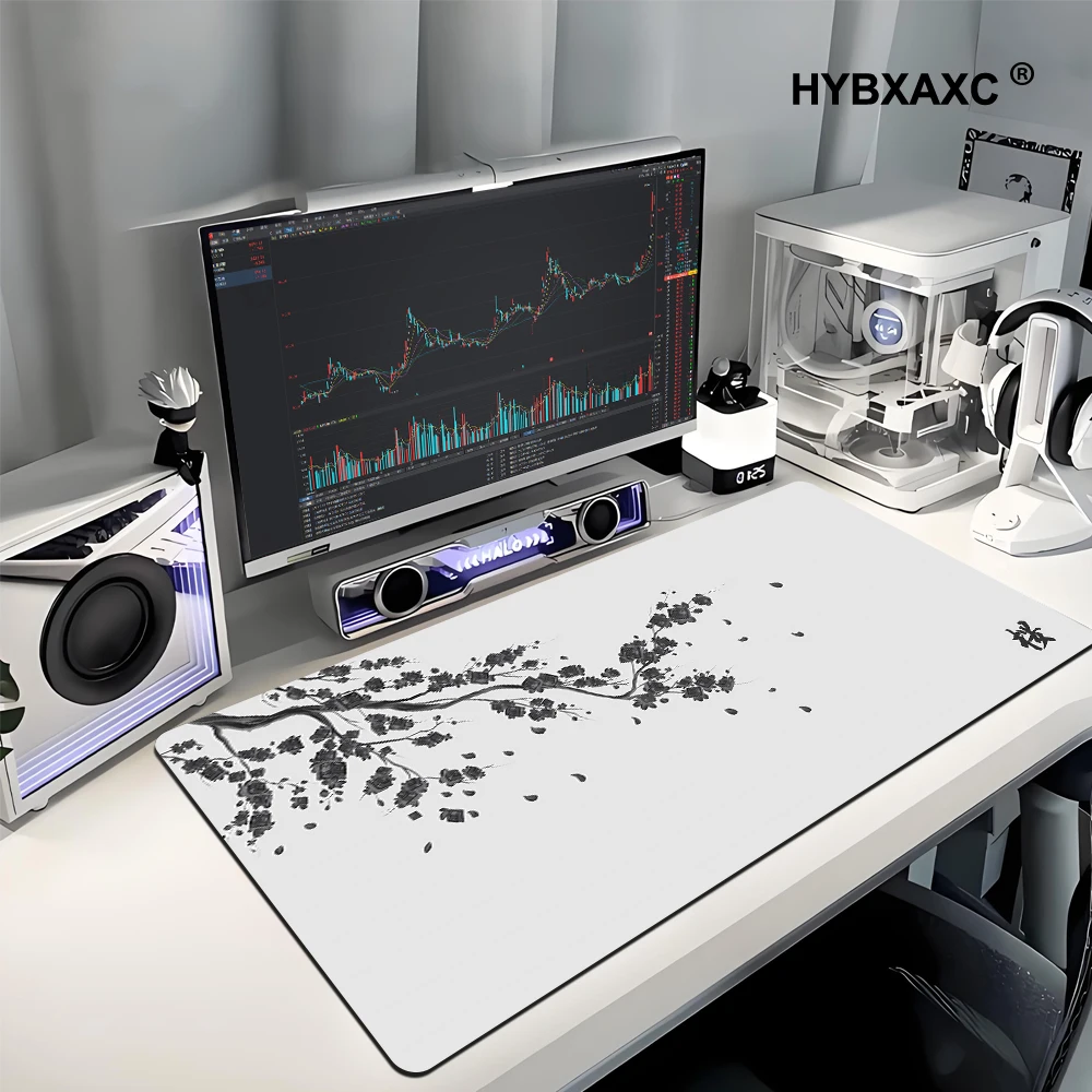 1Pc Japan Sakura Gaming Mouse Pad XXL Laptops Deskmat Cherry Blossom Mousepad Office Carpet Gamer Keyboard Computer Desk 100X50