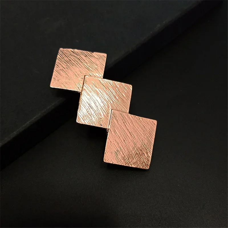 2022 New Fashion Metal Hair Clips Women Geometric Hairpin Simple Rose Gold Silver Plated Diamond Shape Hair Accessories Barrette