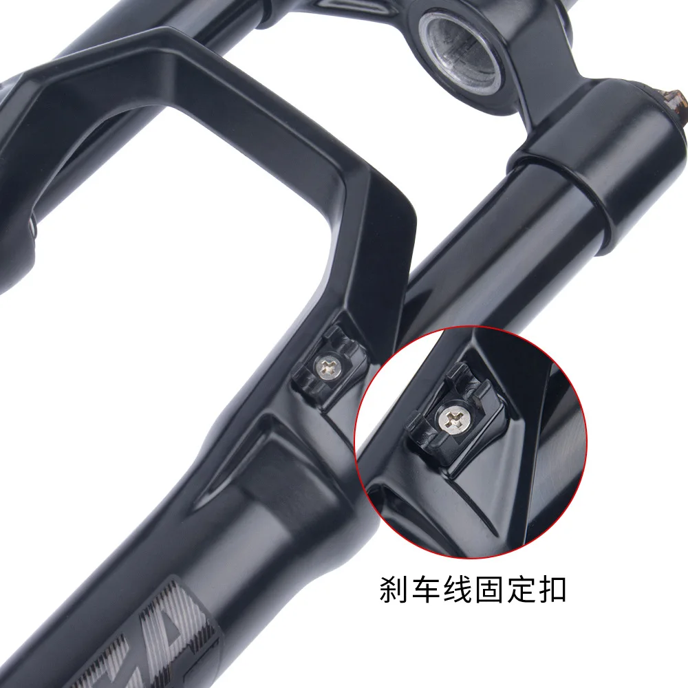 Mountain bike front fork 27.5 29 inch aluminum alloy shoulder control locking mechanical shock absorber front fork 34mm