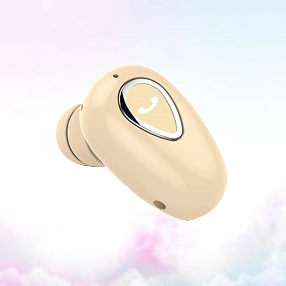 

Wireless In-Ear Earphone Mini Invisible Lightweight Headset For Sports Daily Use Skin-Color Power Display Voice Control