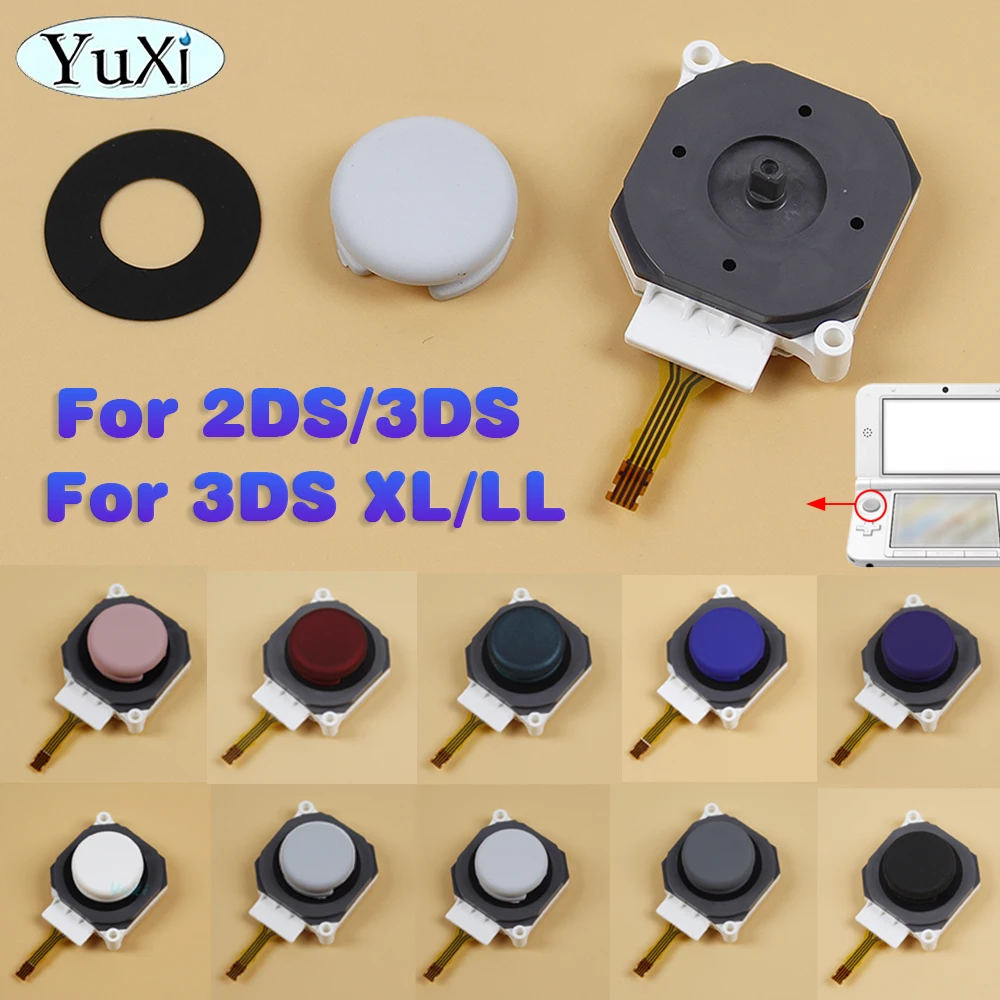 

1Set For 2DS 3DS 3D Analog Joystick Button For 3DSXL 3DSLL Dust Ring Pad Rocker Thumbstick Button Cap Game Control Repair Parts