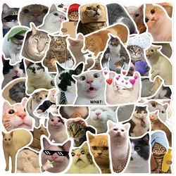 10/30/50PCS Kawaii Cat Mood PVC Graffiti Sticker Sticky Aesthetic Decorative Scrapbook DIY Child Phone Stationery Supply for Kid