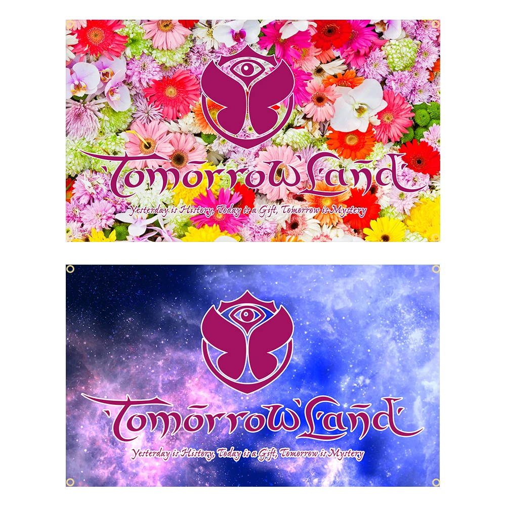 90x150cm Tomorrowlands Festival Flag Polyester Printed Home or Outdoor Decoration Banner Tapestry