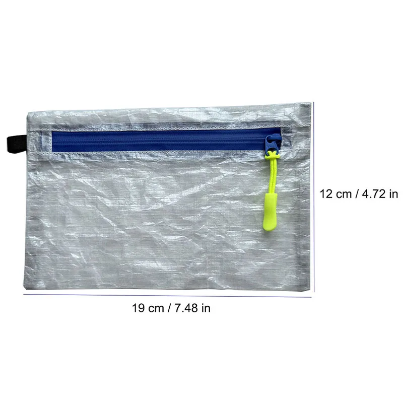 DCF 1,43 Unzen YKK Reißverschluss-Tasche, wasserabweisende Geldbörse, ultraleichter Organizer, Aufbewahrungstasche für Reisepass und Karten, für Erste-Hilfe- und Reisebedarf
