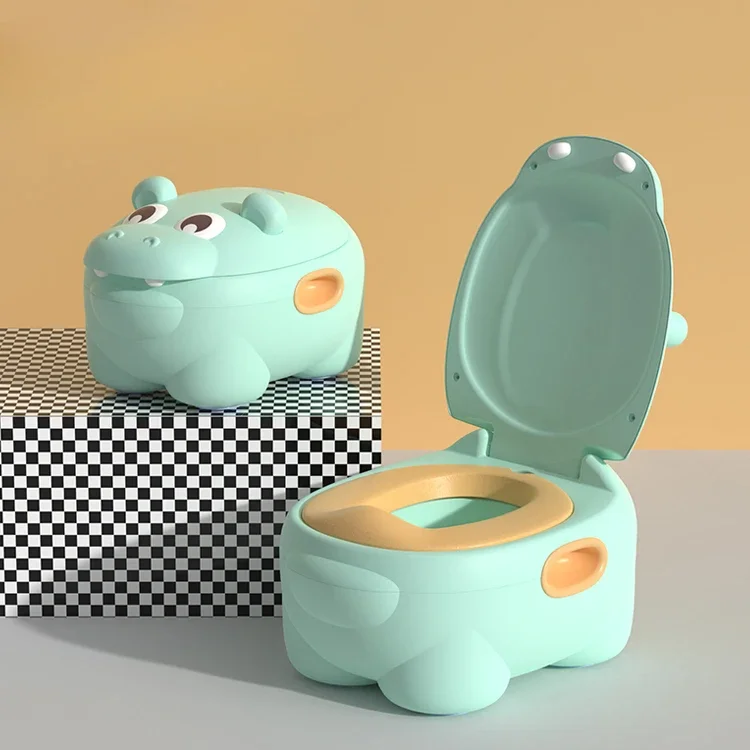 Classical plastic baby live potty training, cheap and comfortable cute baby plastic potty