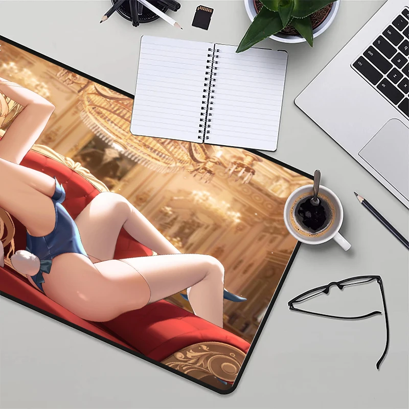 Blue Archive Table Mat Bunny Suit Ass Gaming Mouse Pad Speed Tits Xxl Mousepad Gamer 900x400 Sexy Playmat Deskmat Deskpad Kawaii