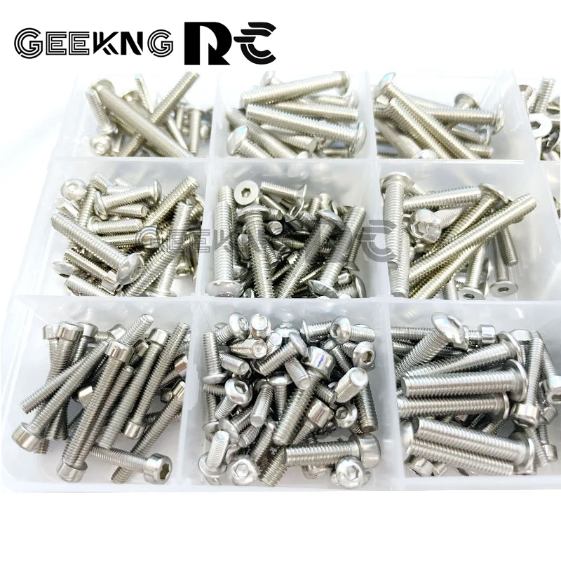 RC Car Screw Stainless Steel Screws Box Repair Tool Kit For 1/5 X Maxx RC Fix Tools Accessories