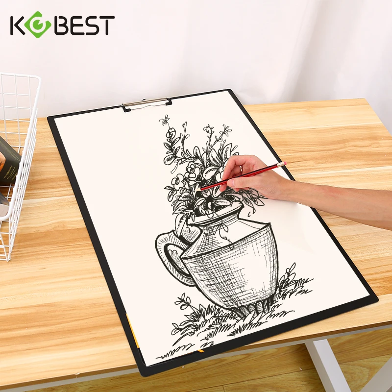 A3 Horizontal Waterproof Sketch Clipboard for Beginners - 4K Vertical Sketch Board for Drawing, 8K Writing Board for Adults