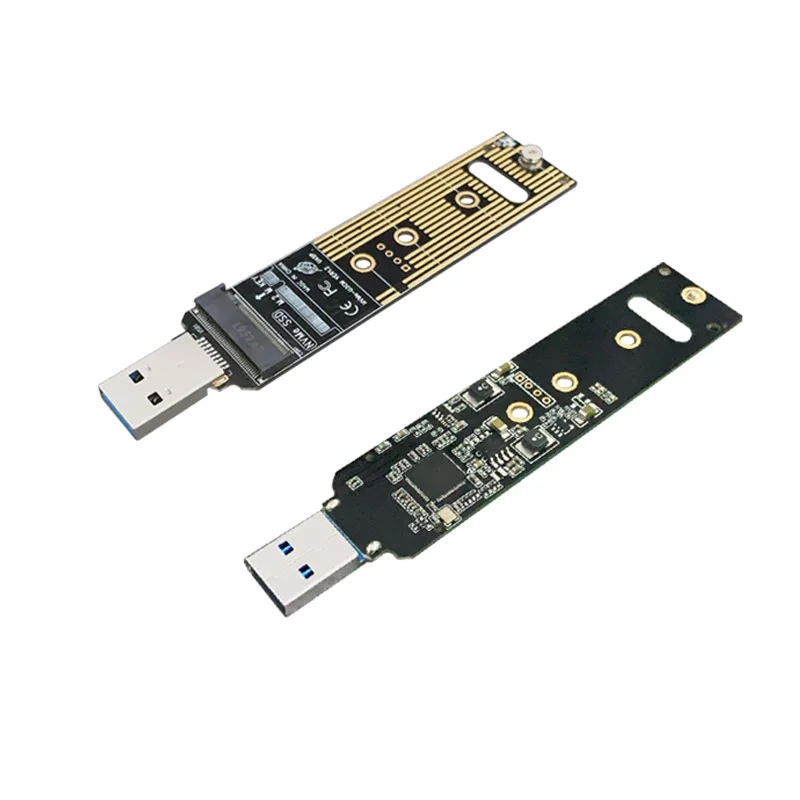 USB3.0 Card Reader สําหรับ M.2 NVME SSD Solid State Hard Disk อ่านบอร์ดเปลือย M2 NGFF NVMe ไปยังอะแดปเตอร์ USB