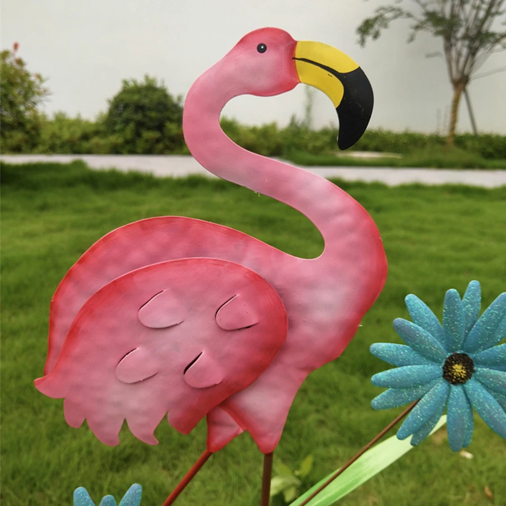 

Pink Flamingo Lawn nament Garden Garden Decorations Outdoor Clearance Decor Iron Stake Yard Art Outdoor Statue