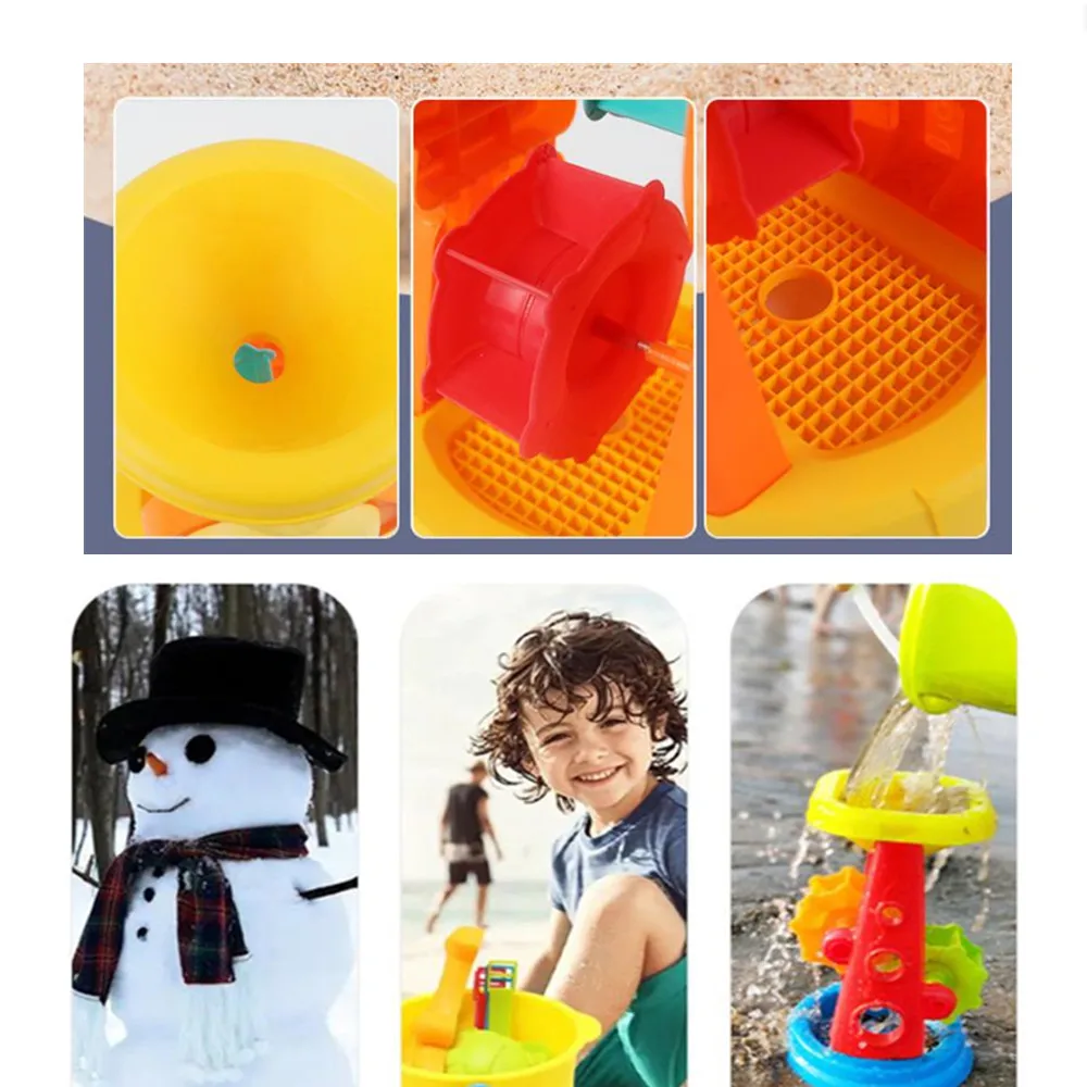 5 pièces/ensemble plage sable outil de jeu modèle voiture pick-up sablier pelle cuillère hippocampe étoile de mer PVC modèle éducation enfant jouet