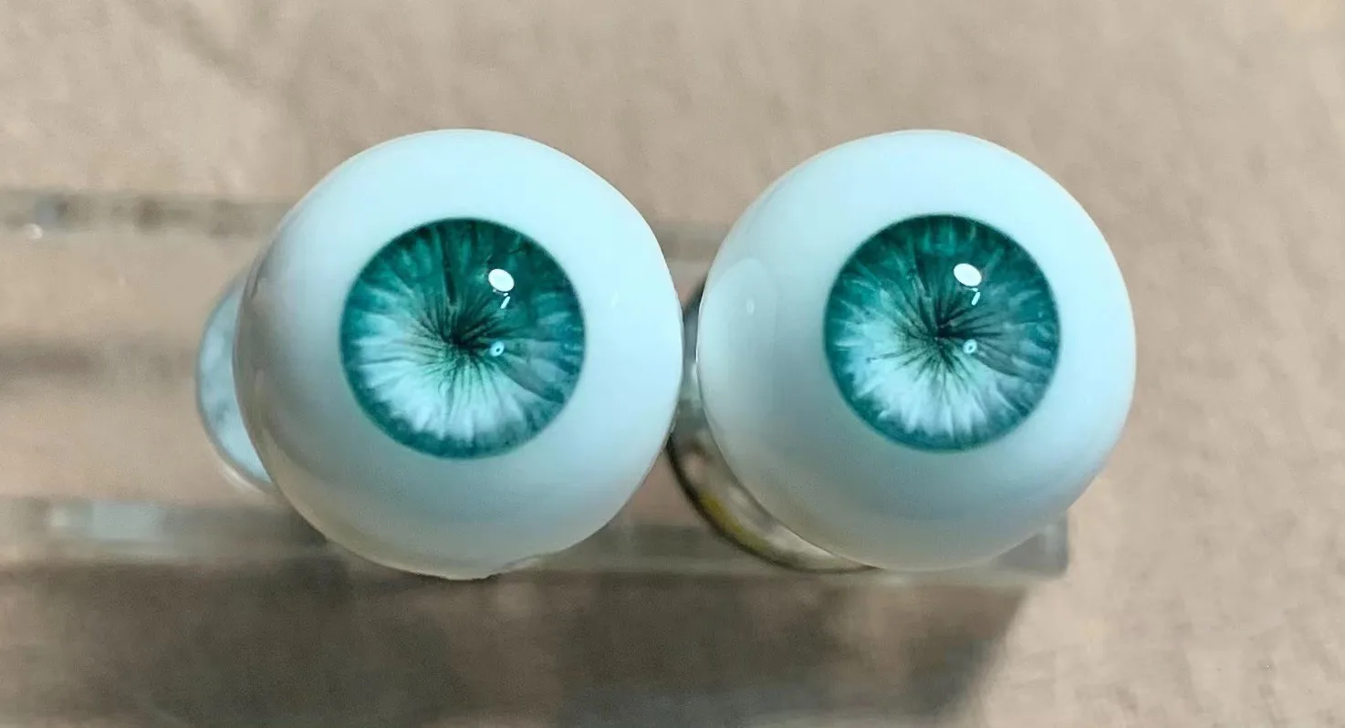 Cyan BJD Doll Eyes And OB11 Eyeball Full Size 1 Pair