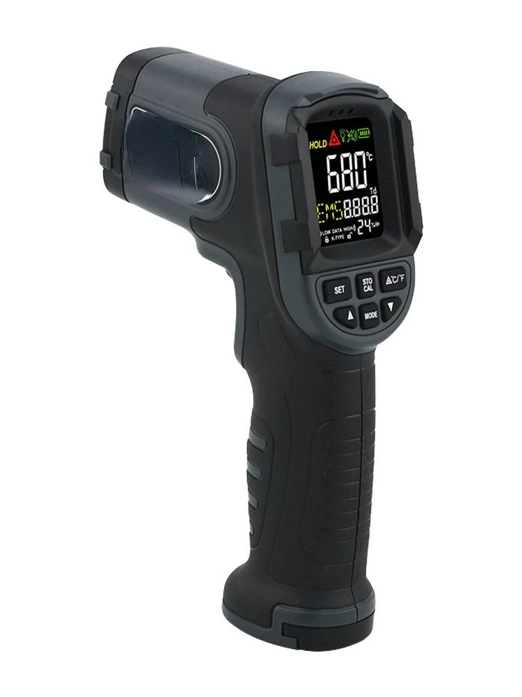 Infrared Thermometer Handheld Industrial Digital Display Color Screen Kitchen Baking Thermometer