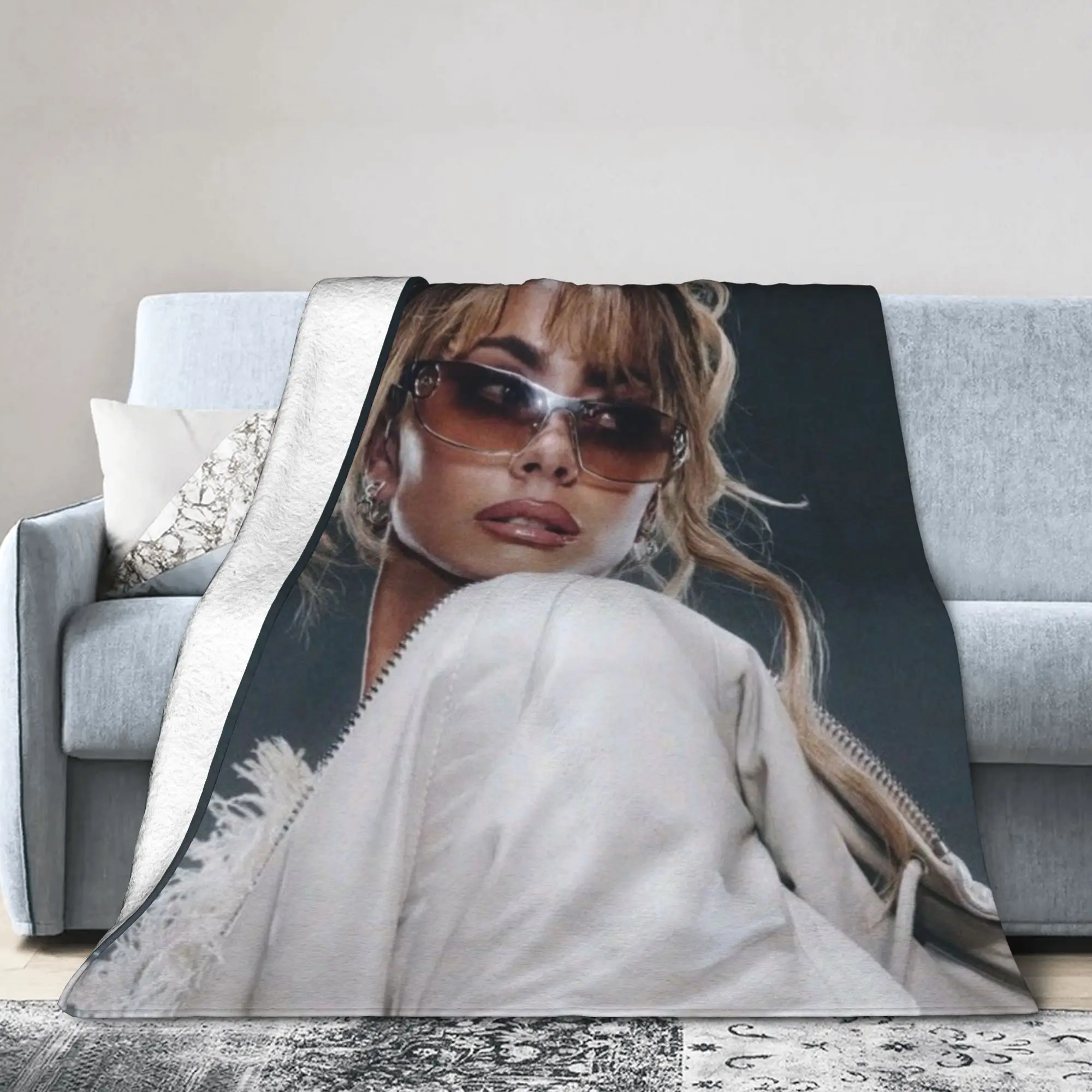 مريحة المغني تيني ستوسيل فوديرا ألبوم بطانية ميرش غرفة الزخرفية رمي البطانيات خفيفة الوزن الفانيلا للسيارة #2