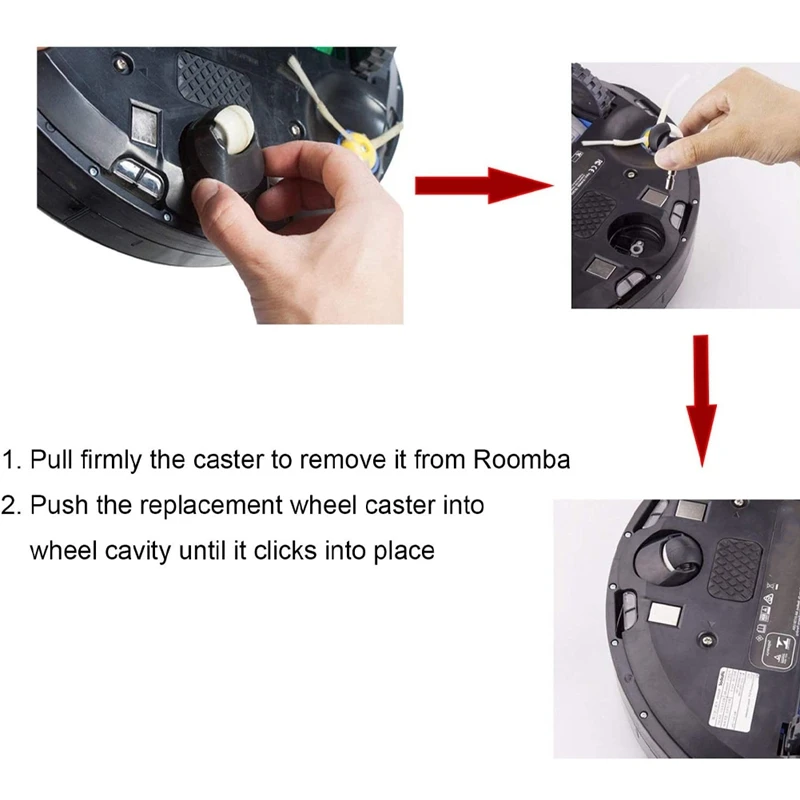 عجلات رومبا البديلة A01V لـ Irobot Roomba I7 I7 + Plus 980 960 770 770 780 690 650 (800 و 900 Series) أجزاء المكنسة الكهربائية