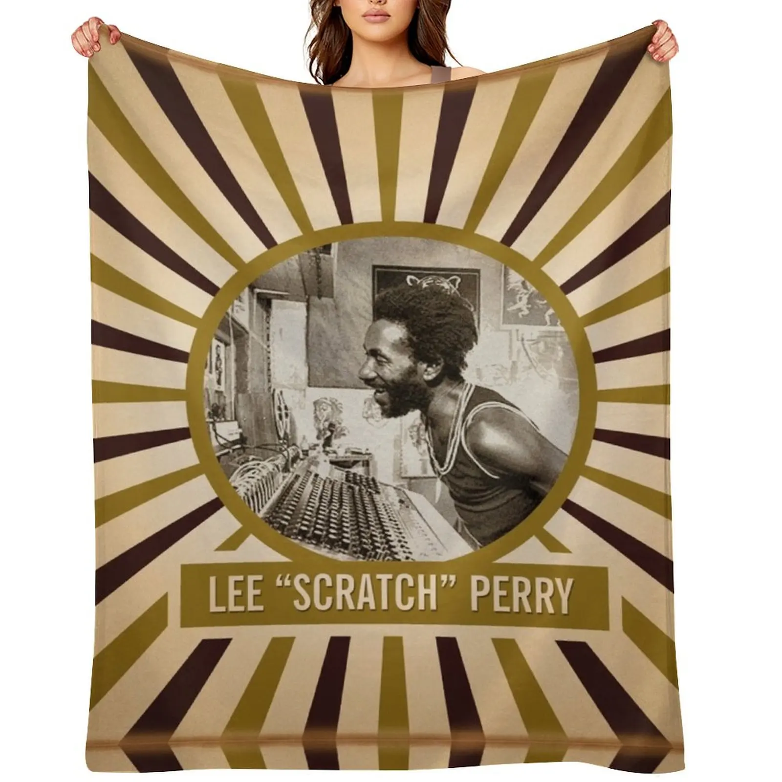 

Lee Scratch Perry Throw Blanket Flannel Tourist Baby Bed linens Blankets