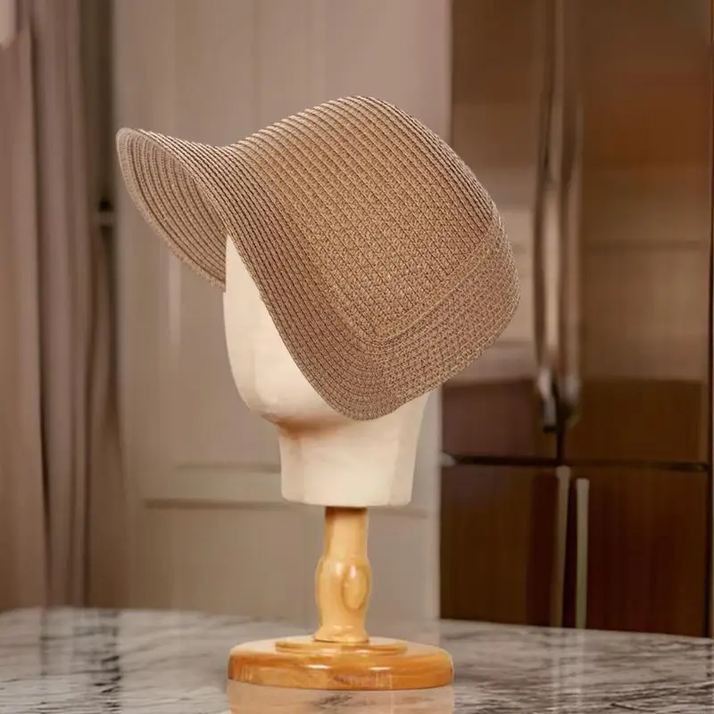 2026 New Handmade Teaparty Sun Hat Straw Bonnet Hat Craft Kits For Wedding Formal Event