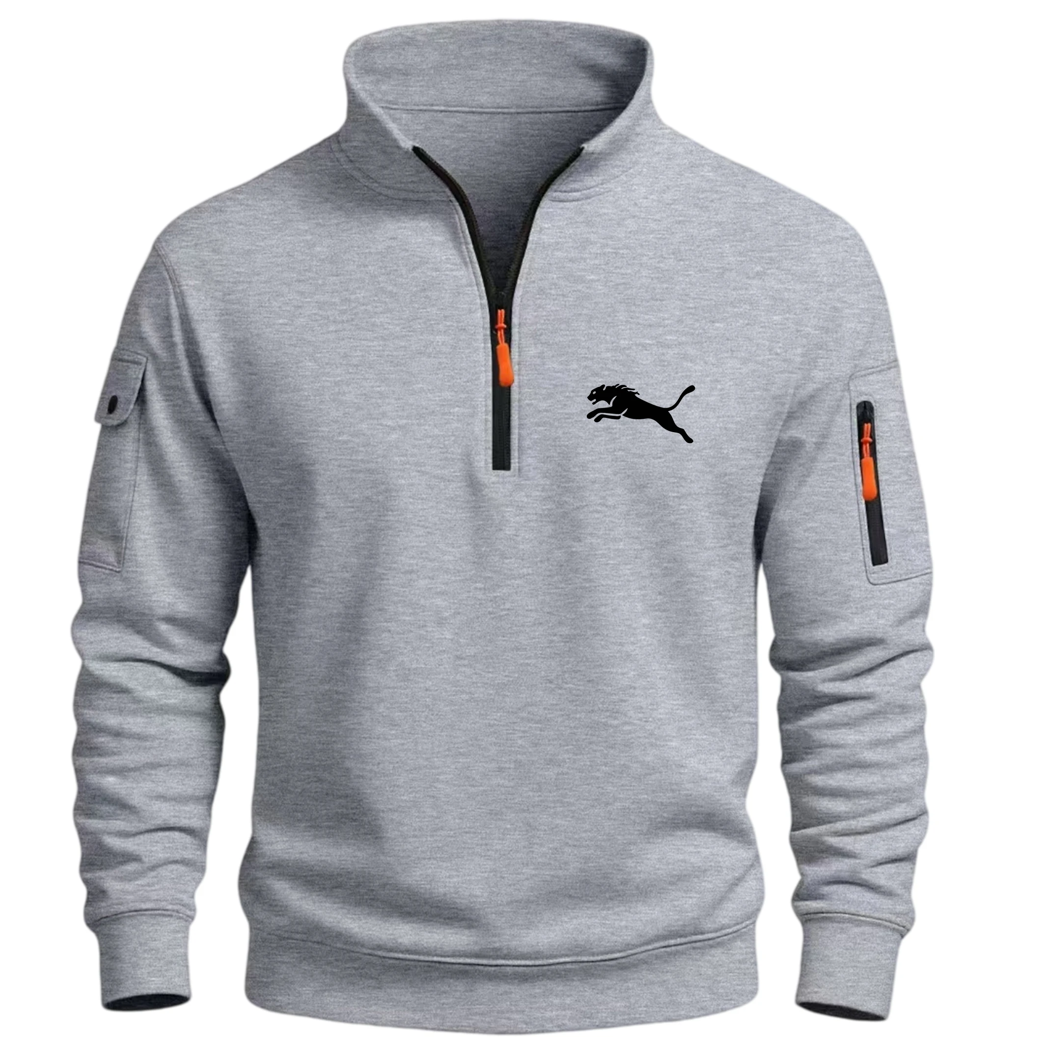Streetwear Zipper - Autumn Winter New Men's Stand Collar
