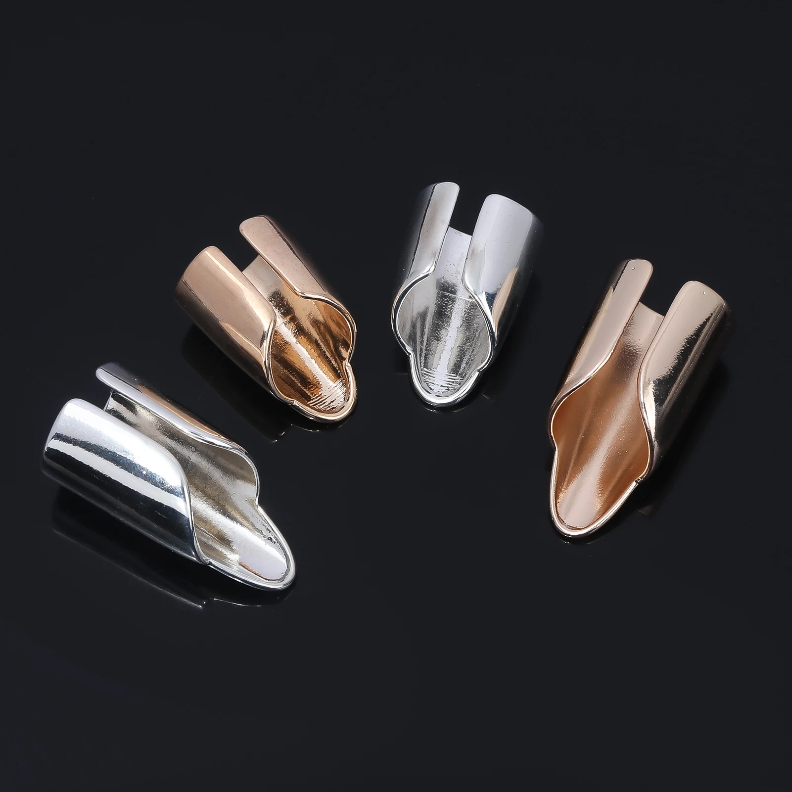 4PCS Metal Nail Cover Ring Pharaoh ins Wear Armor Hip-Hop Armor Cover Art Ring Protective Cover Ladies Open Punk Ring Gift