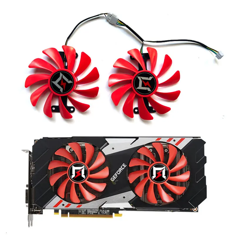 95MM New For GAINWARD GeForce P104-100 GTX1070 1070ti 1080 8GB Herd Edition OC Graphics Card Replacement Fan