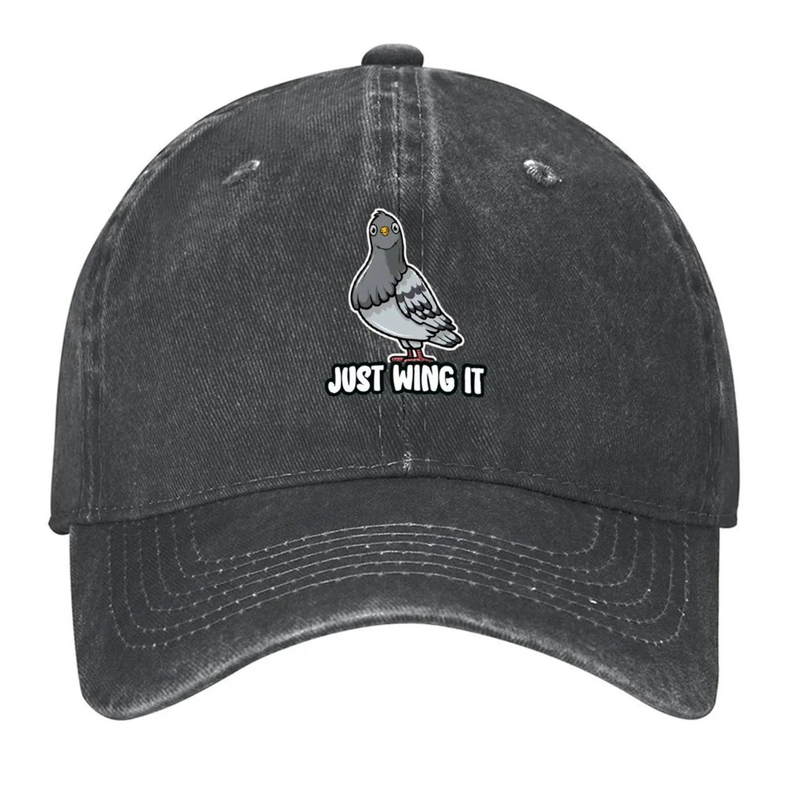 

Just Wing It Baseball Cap Bobble Hat Rugby Golf Wear Luxury Brand Men Women's