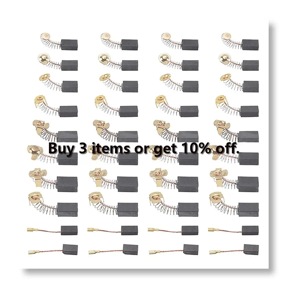 ✼Electric Motor Carbon Brushes Set - 40 Pack Replacement Repair Kit with 10 Sizes, Suitable for Repair Power Tools Part