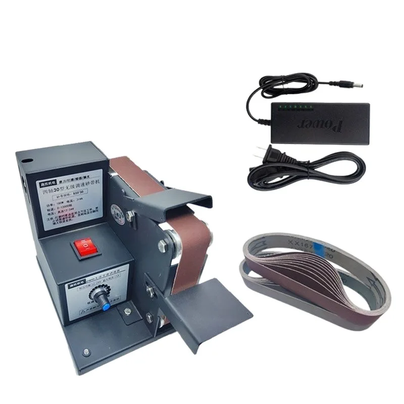 

Speed Control Four-axis Belt Machine Knife Grinding Machine Multifunctional Household Polishing Edge Grinding 533 Abrasive Belt