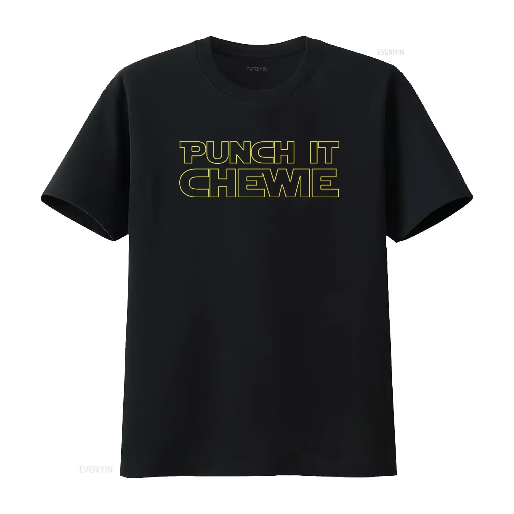 Punch It Chewie Mens Big And Tall T Shirt Funny Novelty Design vintage Washed Versatile Stylish Soft Casual designer clothes