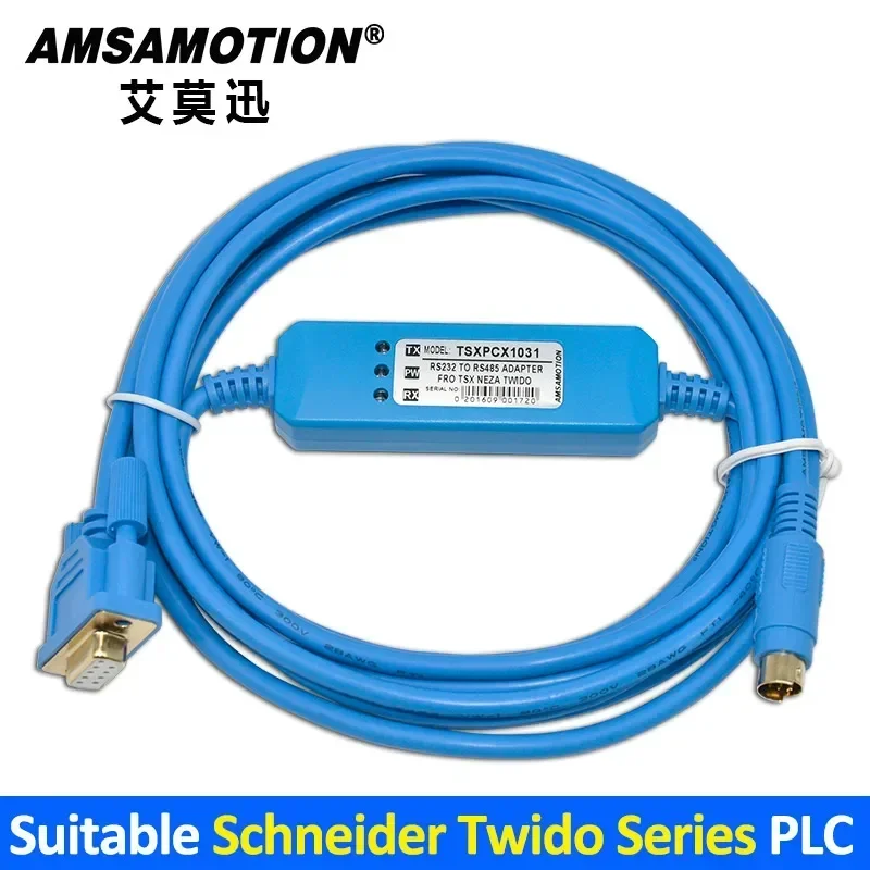 TSXPCX1031 For Schenider TWIDO Series PLC Programming Cable  TSX08PRGCAB RS232 Port Data Download Line