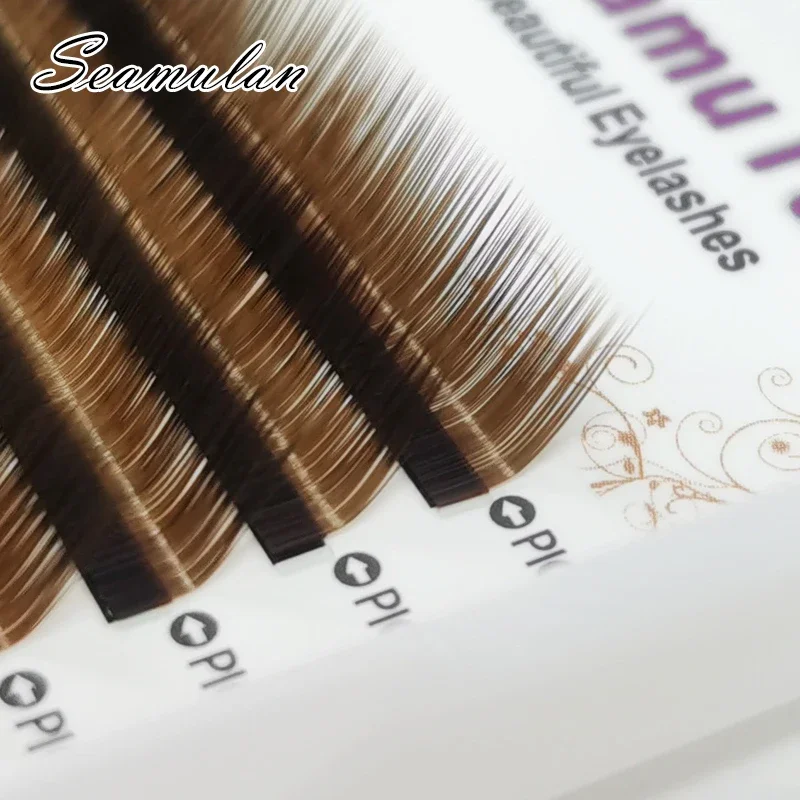 0.03/0.07/0.10 Brown Eyelash Extension Mix Length Mink Individual Eyelash Lashes High Quality Color Natural Korean Eyelashes