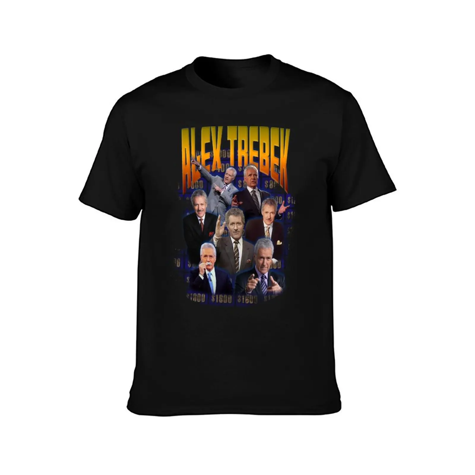 Alex Trebek T-Shirt Summer Casual Cotton Tee Oversized Streetwear Tops Vintage Graphic Print Loose Fit Short Sleeve