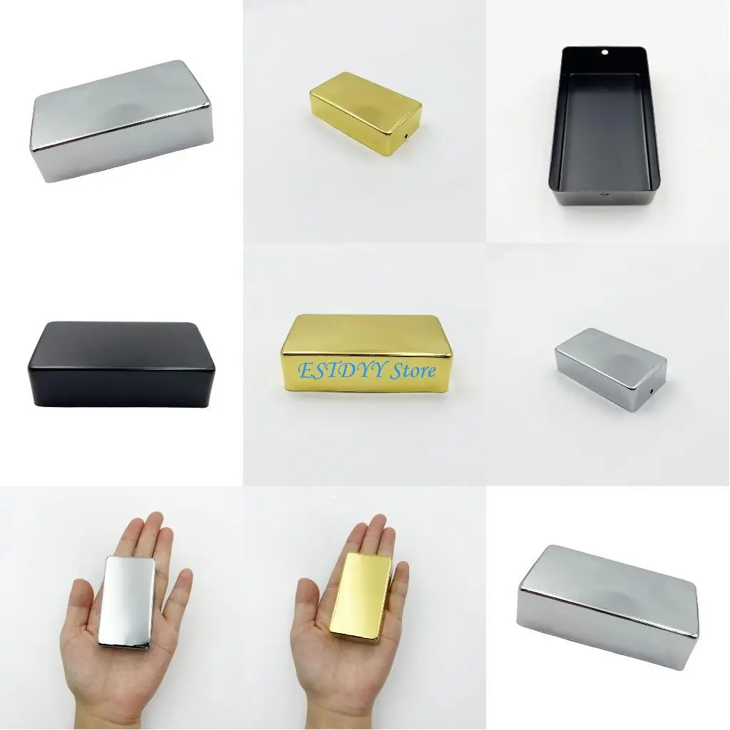 

G6DE Professional Grade Brass Cover for Double Coil Guitar Pickups Improves Clear