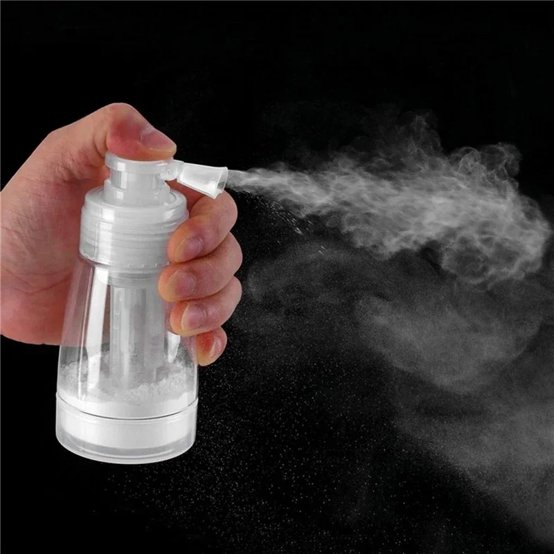 110/180ml Powder Atomizer Bottle Travel Spray Empty Bottle Dispenser Bottle Powder Spray Barber Stylist Makeup Tool Refillable