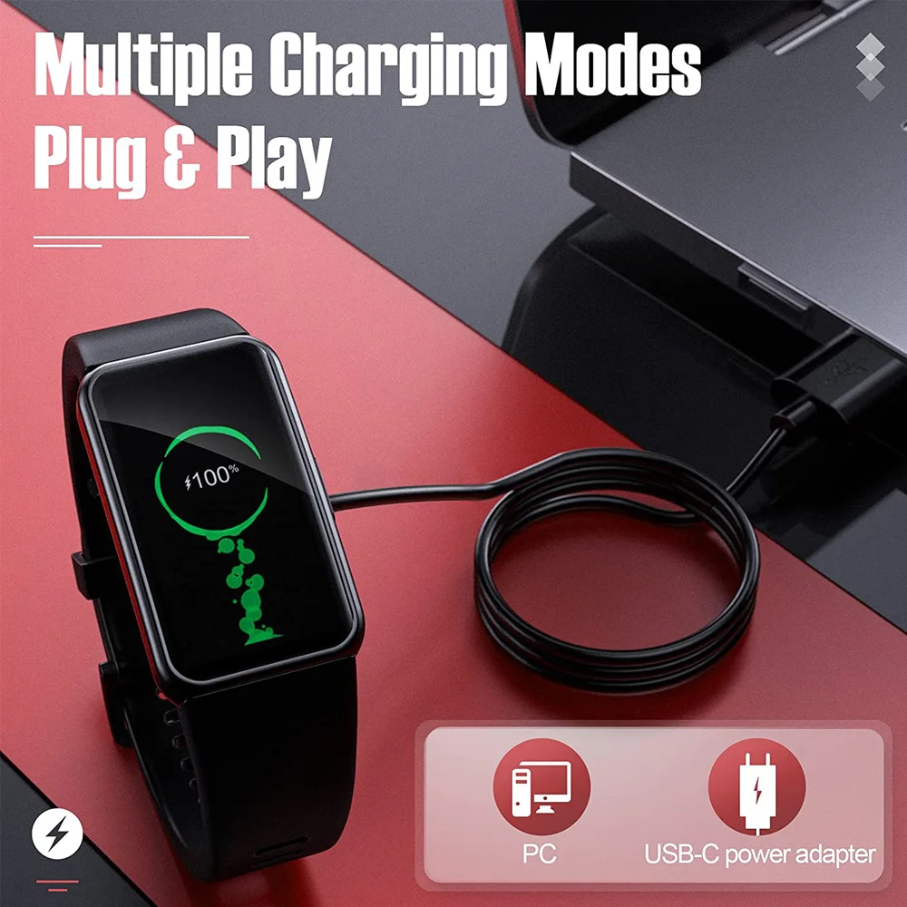 Huawei Watch 6/Huawei Band 6 Pro/Honorバンド用のスマートUSB充電ケーブル,充電器付きスマート時計アクセサリー