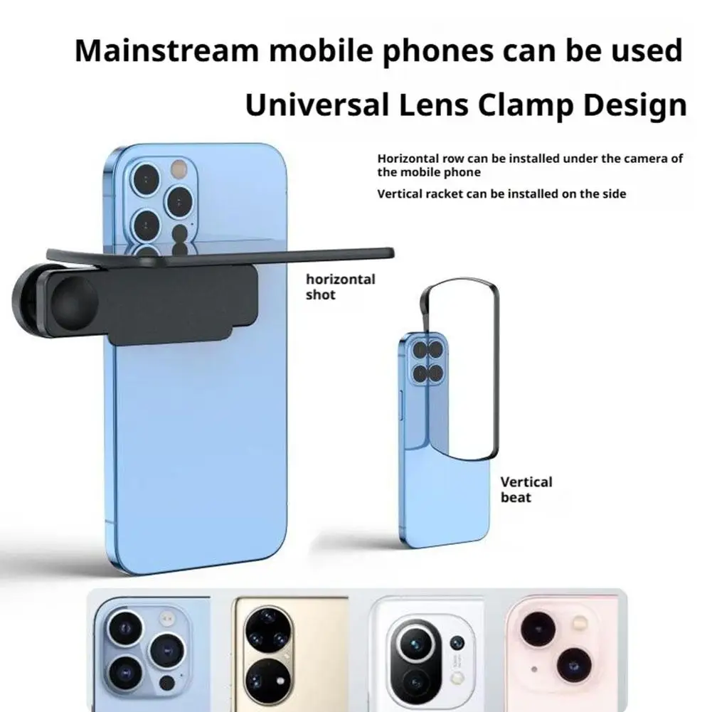 Smartphone Camera Mirror Reflection Clip Phone Selfie Reflector Tool Universal Adjustable Reflection Clip Kit for IPhone Android