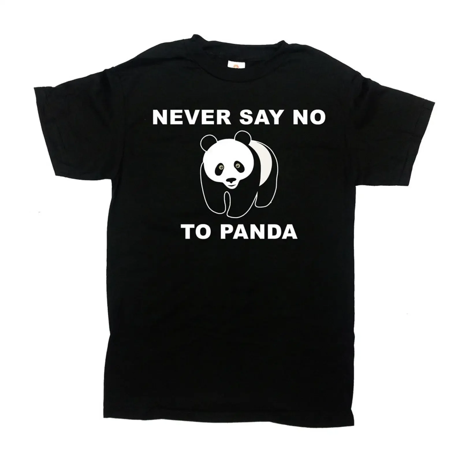 Never Say No To Panda Funny Slogan T Shirt Cute Animal Lover Casual Print for  vintage Washed Soft fashion Breathable