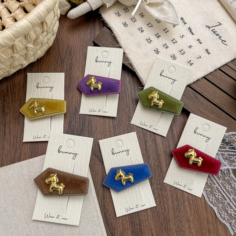 

1pc Velvet BB Clip Cute Cartoon Puppy Girl Hairpin Hair Clip Fashion Bangs Side Clip Hairpin Barrettes Headwear Hair Accessories