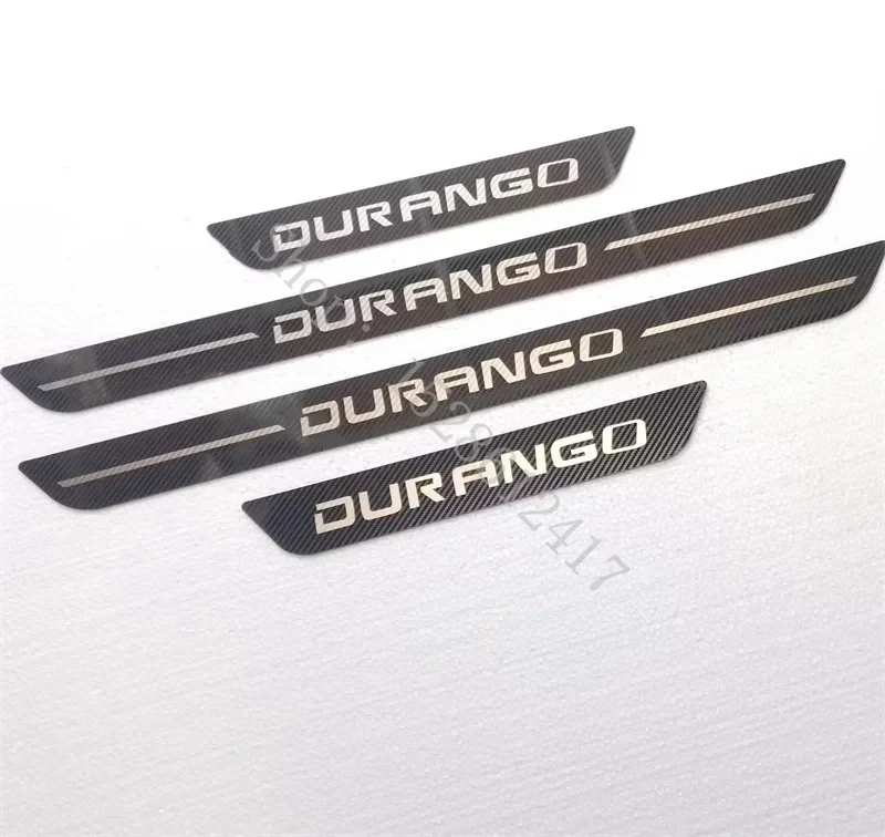 

For DODGE DURANGO 2011 2012 2013~2020 Car Accessories Door sill scuff plates thresholds protector car Stickers Welcome Pedal
