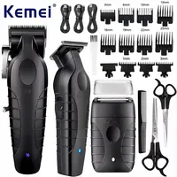 Kemei KM-2296 KM-2299 KM-T95 Professional Hair Clipper Kit Electric Shaver Male Hair Cutting Machine Men’s Trimmer Machine kemei