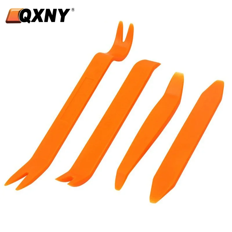 QXNY 4 pièces outil de retrait de voiture voiture Radio porte Clip panneau garniture tableau de bord Auto Radio retrait levier outil Automobile intérieur démonter