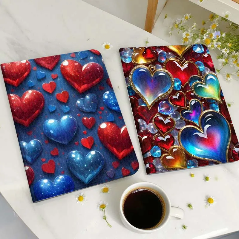 

Colorful Heart Illustration Art For Samsung Galaxy Tab A A7 A8 A9 A11 S6 S11 Lite Plus 10.1 10.4 10.5 Inch 2022 2025 Tablet Case