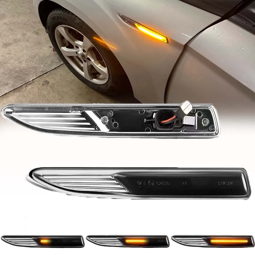 

For Ford Mondeo MK4 Hatchback Saloon Estate BA7 2007~2015 Side Marker LED Repeater Blinker Amber Dynamic Amber Indicator Light