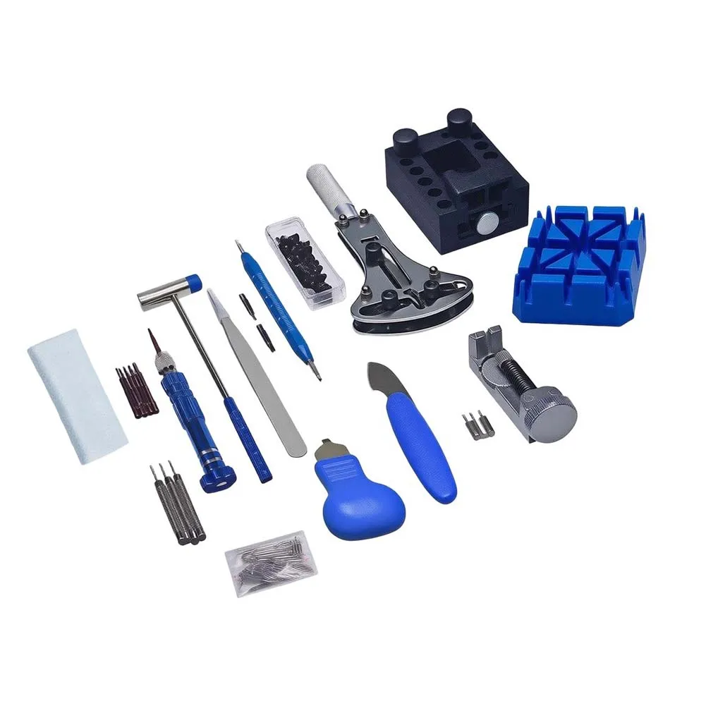 185 pcs Watch Repair Tool Kit Compatible with Most Watch Brands Includes Spring Bars Tweezers and Screwdrivers