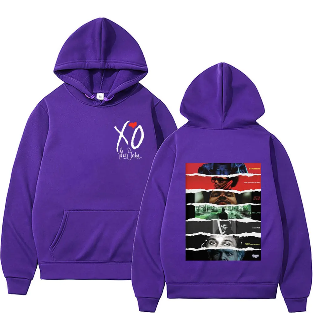 The Weeknd XO-Sudadera con capucha para hombre y mujer, suéter con estampado de pósteres y todos los álbumes, ropa informal de gran tamaño, a la moda